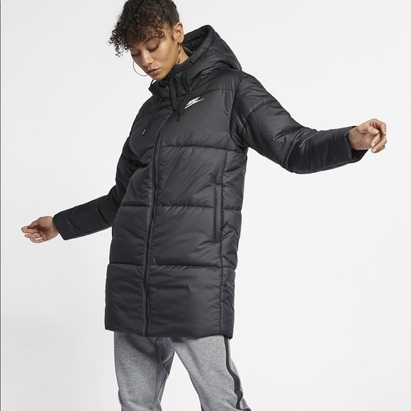 WOMENS NIKE SYNTHETIC FILL REVERSIBLE PARKA JACKET - Picture 2 of 8